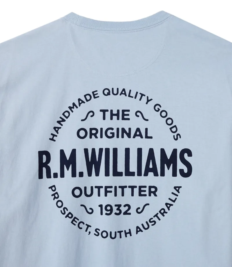 RM Williams Type T-Shirt Light Blue-5